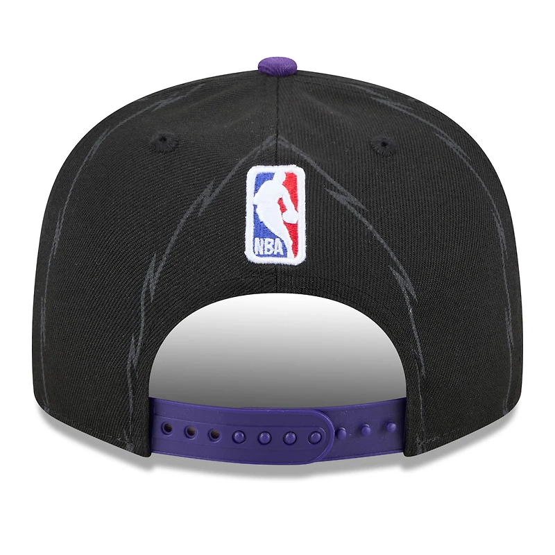 Men's New Era Black/Purple Toronto Raptors 2024/25 City Edition 9FIFTY Snapback Hat
