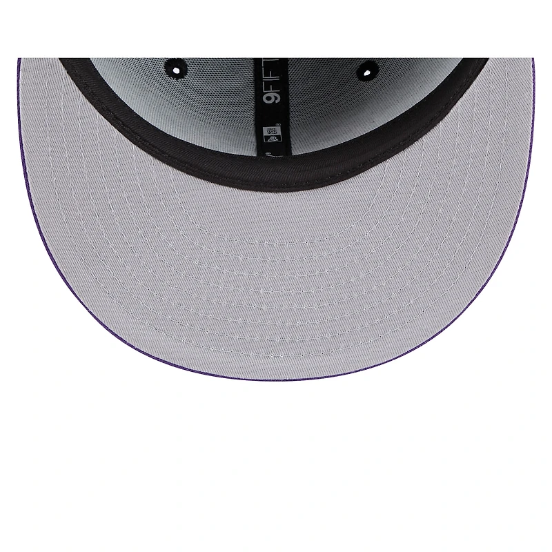 Men's New Era Black/Purple Toronto Raptors 2024/25 City Edition 9FIFTY Snapback Hat