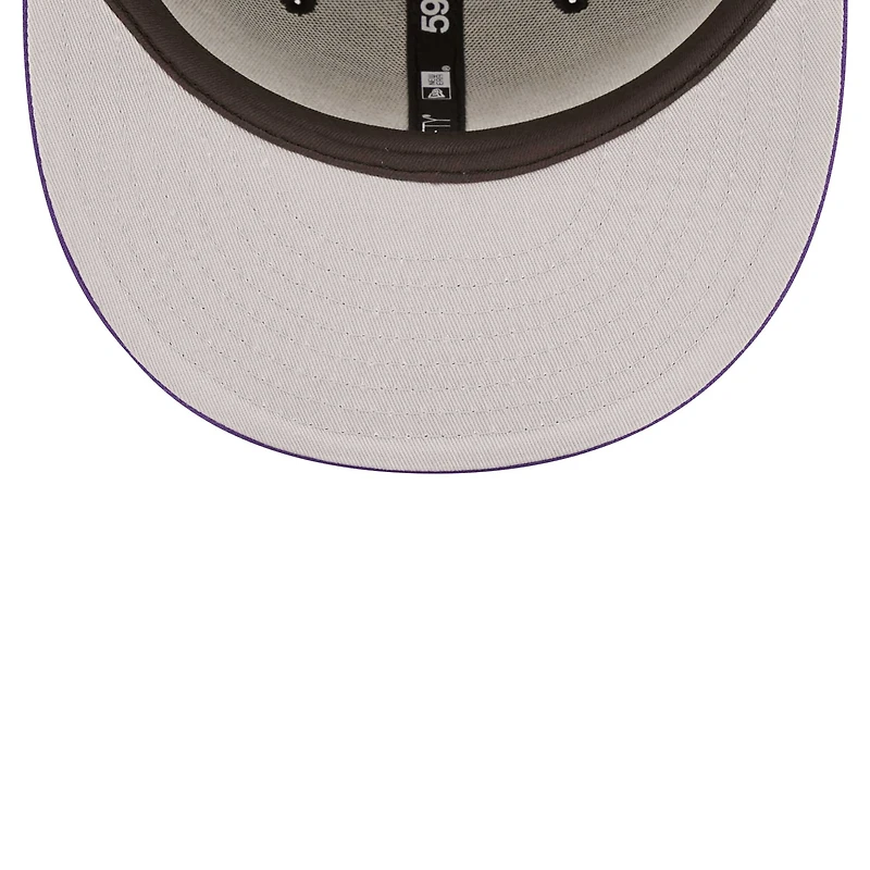 Men's New Era Black/Purple Toronto Raptors Tip Off 59FIFTY Fitted - Hat