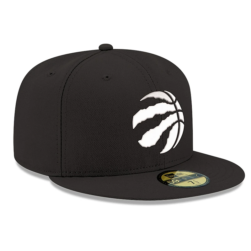 Men's New Era Black/White Toronto Raptors 59FIFTY Fitted Hat