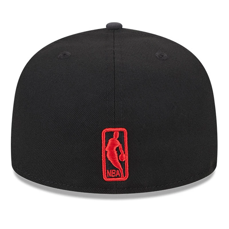 Men's New Era Black 2024 NBA All-Star Game Rally Drive Checkerboard 59FIFTY Fitted Hat