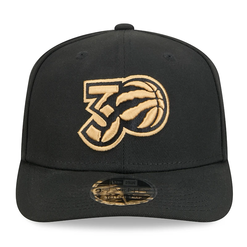 Casquette ajustable Toronto Raptors 2024/25 City Edition 9SEVENTY noire New Era pour homme