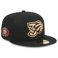 Men's New Era  Black Toronto Raptors 2024/25 City Edition Alternate 59FIFTY Fitted Hat
