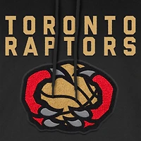 Men's New Era  Black Toronto Raptors 2024/25 City Edition Chenille Heavyweight Pullover Hoodie