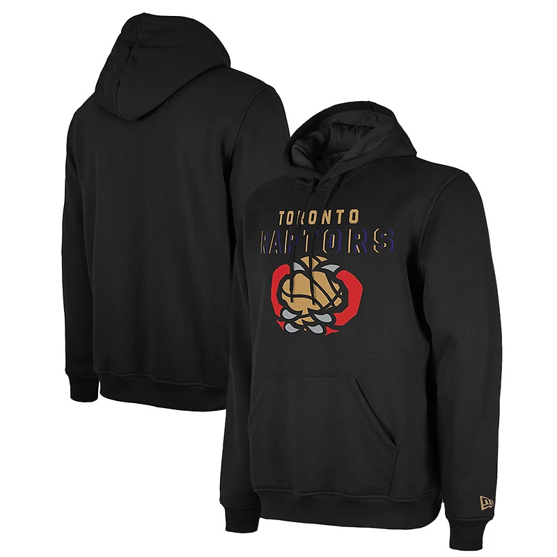 Men's New Era Black Toronto Raptors 2024/25 City Edition Pullover Hoodie