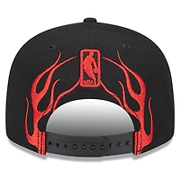 Casquette snapback réglable New Era pour hommes des Toronto Raptors 2024 NBA All-Star Game Rally Drive Flames 9FIFTY noire