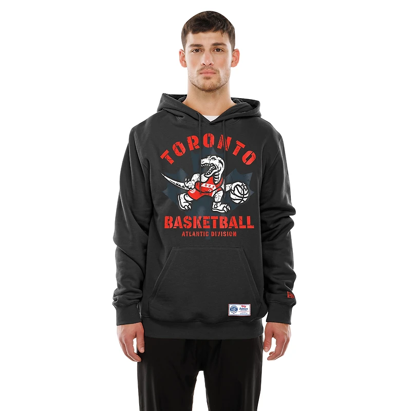 Sweat à capuche polaire New Era noir Toronto Raptors édition City 2025/26 pour homme