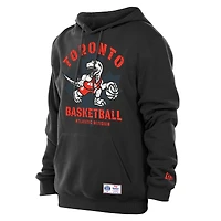 Sweat à capuche polaire New Era noir Toronto Raptors édition City 2025/26 pour homme