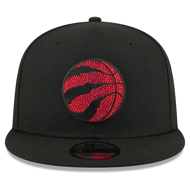 Men's New Era Black Toronto Raptors 2026 NBA Draft Crystal 9FIFTY Snapback Hat