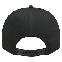 Men's New Era  Black Toronto Raptors 9FIFTY A-Frame Chainstitch Adjustable Hat