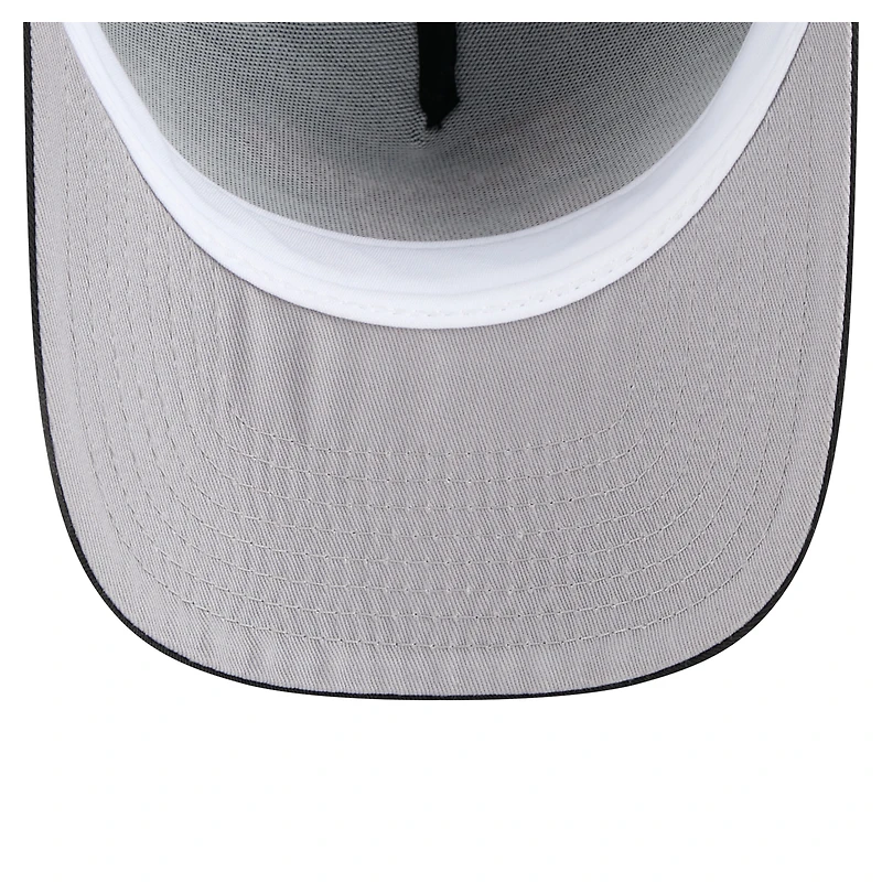 Men's New Era  Black Toronto Raptors 9FIFTY A-Frame Chainstitch Adjustable Hat