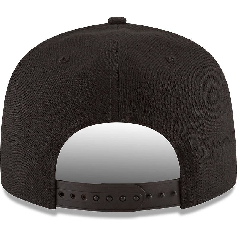 Casquette New Era 9FIFTY ajustable à logo noir et blanc des Raptors de Toronto pour homme