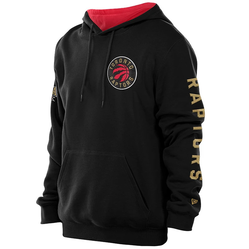 Sweat à capuche noir New Era pour homme des Raptors de Toronto la fête du Canada