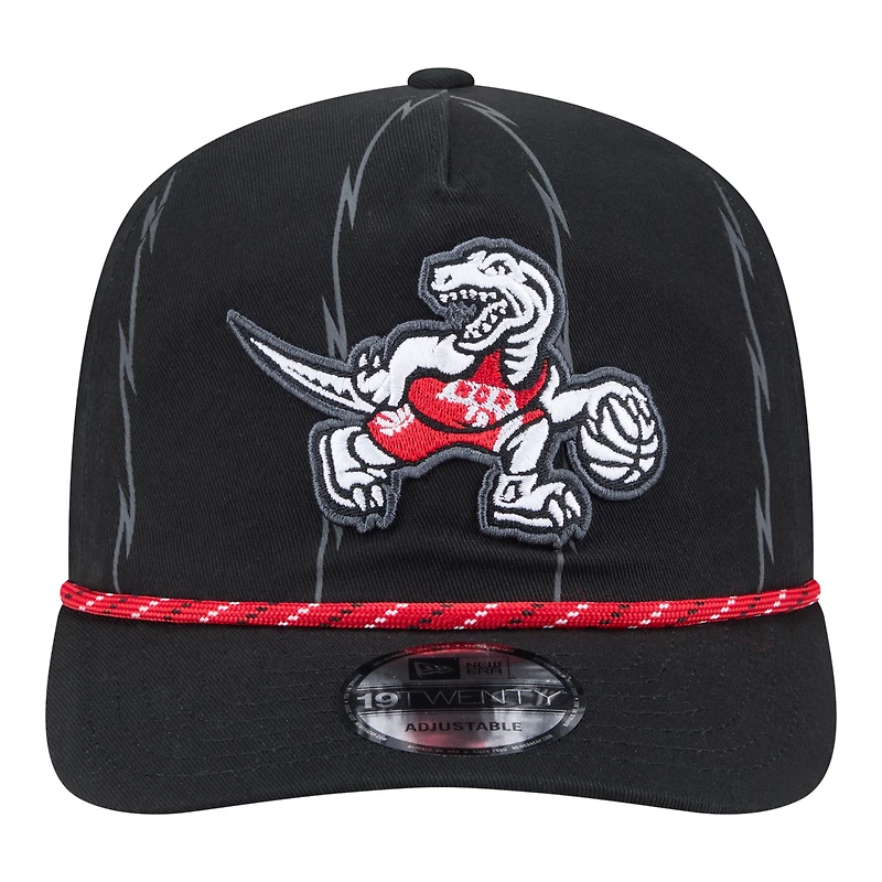 Men's New Era Black Toronto Raptors City Edition 19TWENTY Adjustable Hat