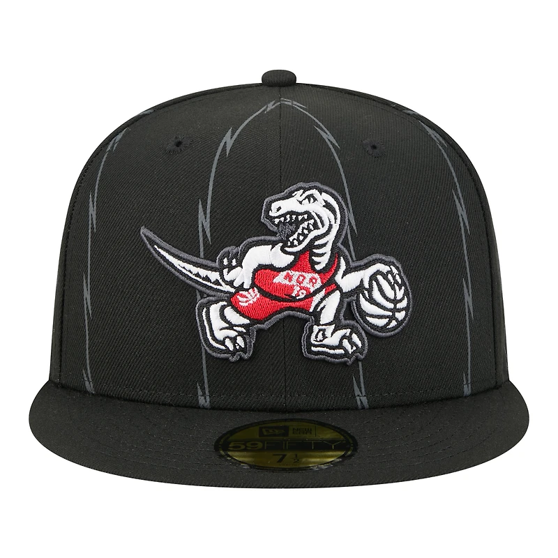 Men's New Era  Black Toronto Raptors City Edition 59FIFTY Fitted Hat
