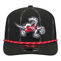 Men's New Era  Black Toronto Raptors City Edition 9SEVENTY Stretch-Snap Hat