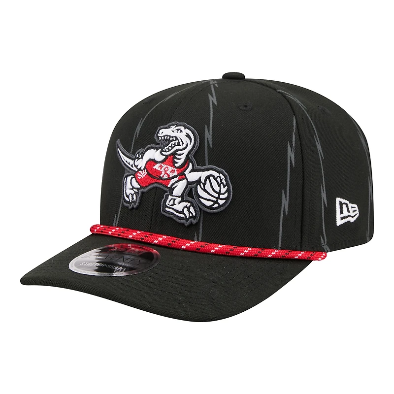 Casquette New Era noire Toronto Raptors City Edition 9SEVENTY pour homme