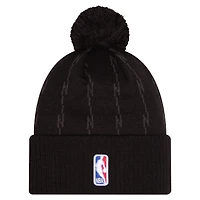 Men's New Era  Black Toronto Raptors City Edition Cuffed Knit Hat with Pom