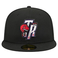 Men's New Era  Black Toronto Raptors Core Logo 59FIFTY Fitted Hat