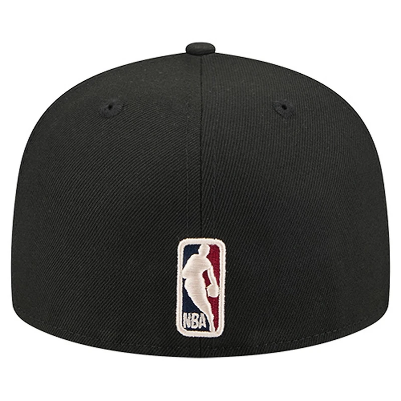 Casquette ajustée New Era 59FIFTY pour homme, logo principal des Raptors de Toronto, noire