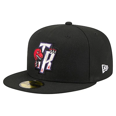 Men's New Era  Black Toronto Raptors Core Logo 59FIFTY Fitted Hat