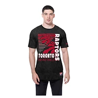 T-shirt délavé minéral noir Toronto Raptors New Era pour homme
