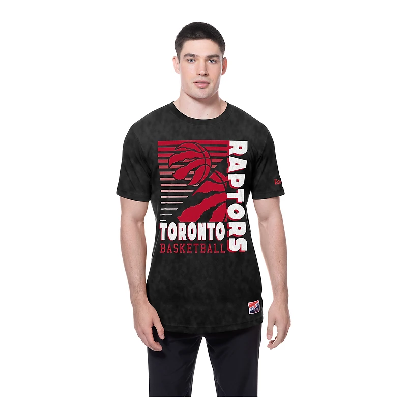 Men's New Era Black Toronto Raptors Mineral Wash T-Shirt