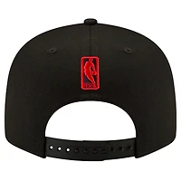 Casquette Snapback 9FIFTY couleur officielle de l'équipe des Toronto Raptors New Era noire pour hommes