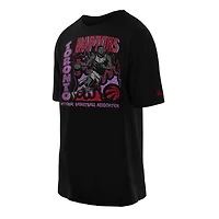 Men's New Era Black Toronto Raptors Oversized Whoosh T-Shirt
