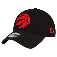 Men's New Era Black Toronto Raptors Team 2.0 9TWENTY Adjustable Hat