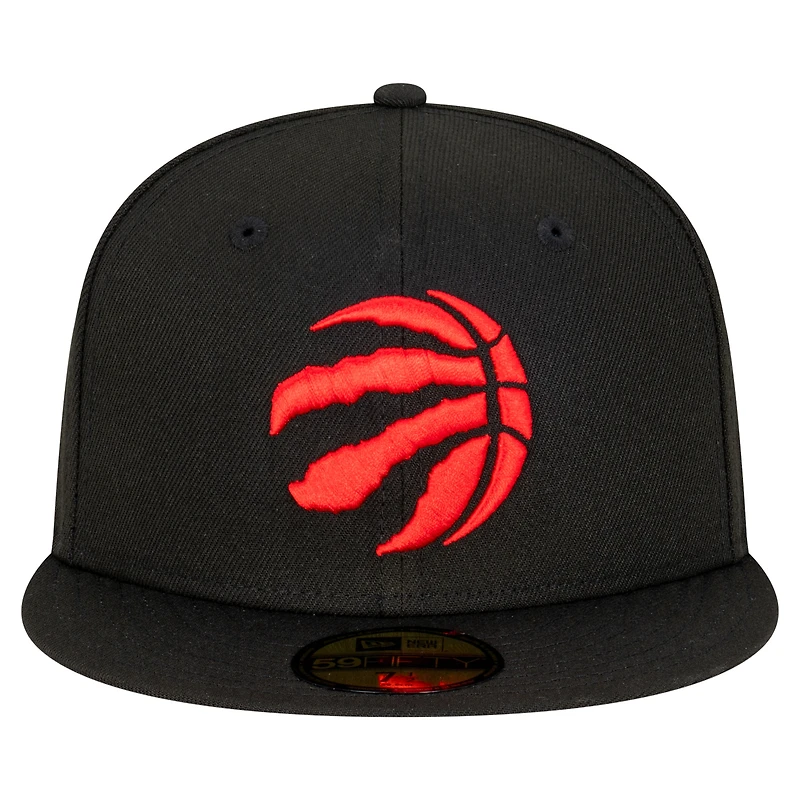 Men's New Era  Black Toronto Raptors Team 59FIFTY Fitted Hat
