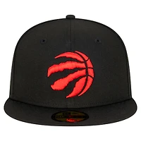 Men's New Era  Black Toronto Raptors Team 59FIFTY Fitted Hat