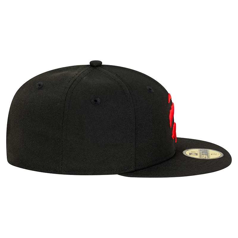 Men's New Era  Black Toronto Raptors Team 59FIFTY Fitted Hat