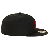 Men's New Era  Black Toronto Raptors Team 59FIFTY Fitted Hat