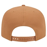 Casquette Snapback 9FIFTY New Era des Toronto Raptors pour hommes, marron