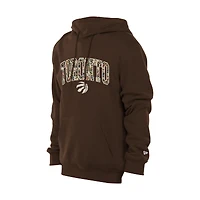 Sweat à capuche Toronto Raptors Injection marron New Era pour homme