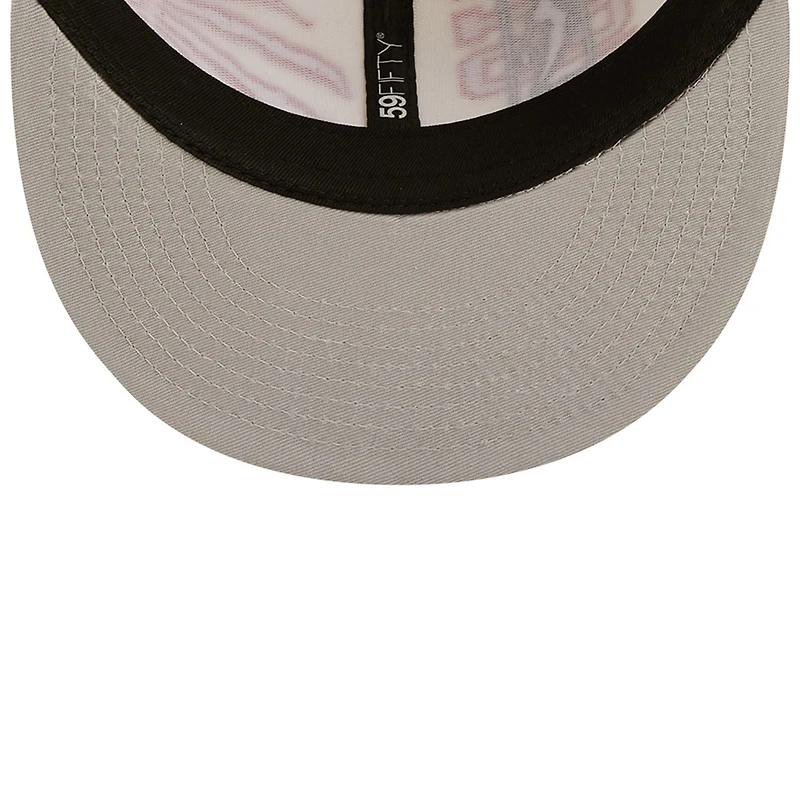 Men's New Era Cream/Red Toronto Raptors - 2022 NBA Draft 59FIFTY Fitted Hat