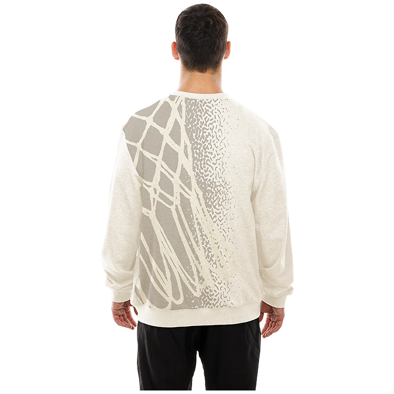 Men's New Era  Cream Toronto Raptors 2025/26 City Edition Oversized Sweatshirt