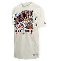 Men's New Era  Cream Toronto Raptors City Edition Oversized T-Shirt
