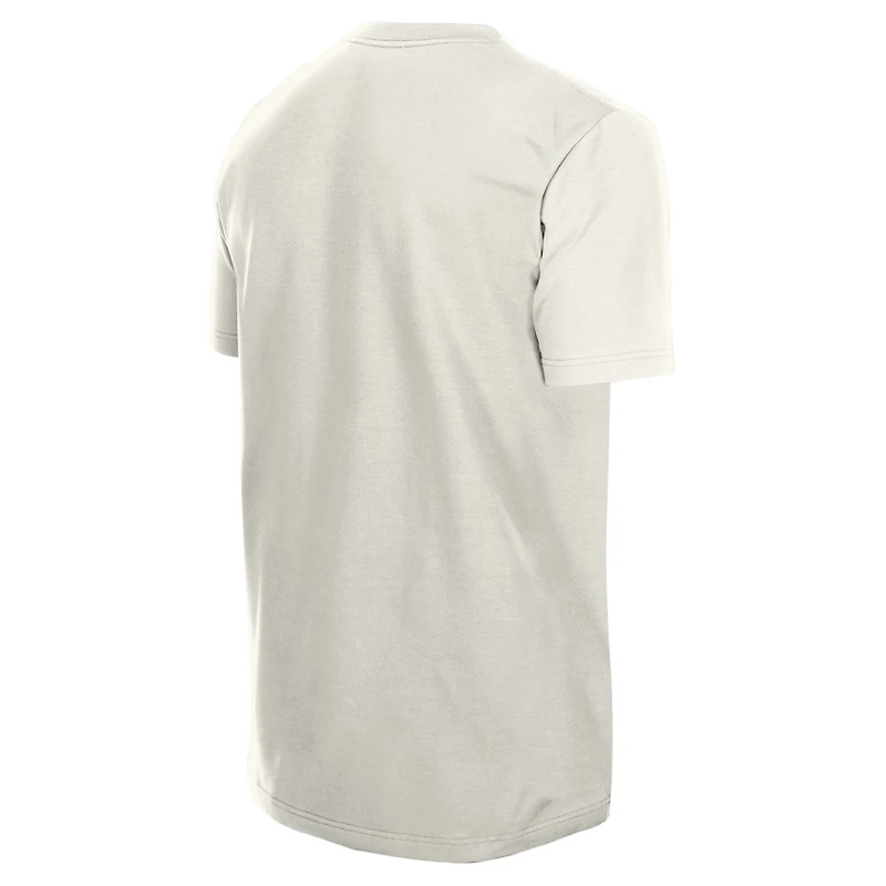 T-shirt oversize New Era crème Toronto Raptors City Edition pour homme