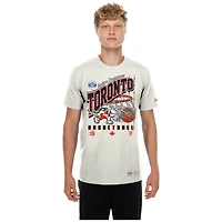 T-shirt oversize New Era crème Toronto Raptors City Edition pour homme