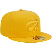 Casquette ajustée 59FIFTY dorée des Raptors de Toronto New Era pour hommes