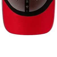 Men's New Era Gray/Red Toronto Raptors Piped Two-Tone 39THIRTY Flex Hat