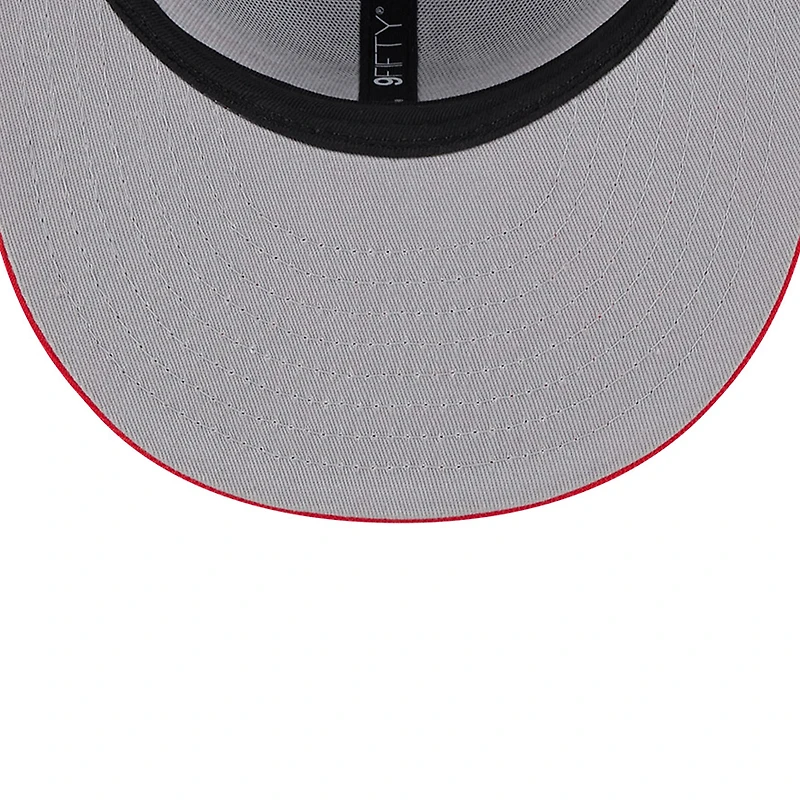 Men's New Era Gray Toronto Raptors Chenille Band 9FIFTY Snapback Hat