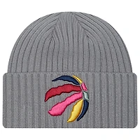 Bonnet à revers New Era gris Toronto Raptors pour homme