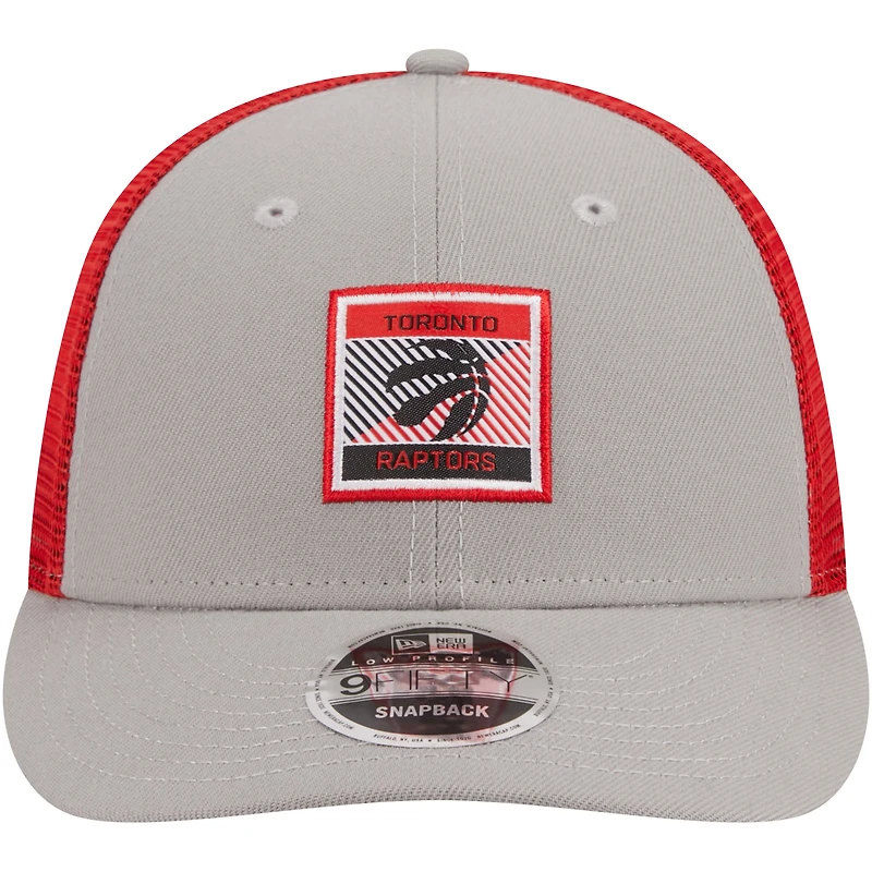 Men's New Era  Gray Toronto Raptors Low Profile 9FIFTY Adjustable Hat