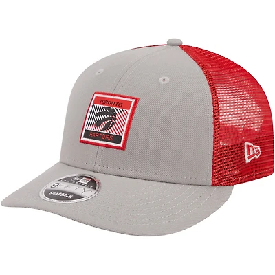 Men's New Era  Gray Toronto Raptors Low Profile 9FIFTY Adjustable Hat