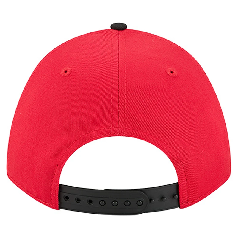 Men's New Era  Red/Black Toronto Raptors Arch 9FORTY M-Crown A-Frame Adjustable Hat