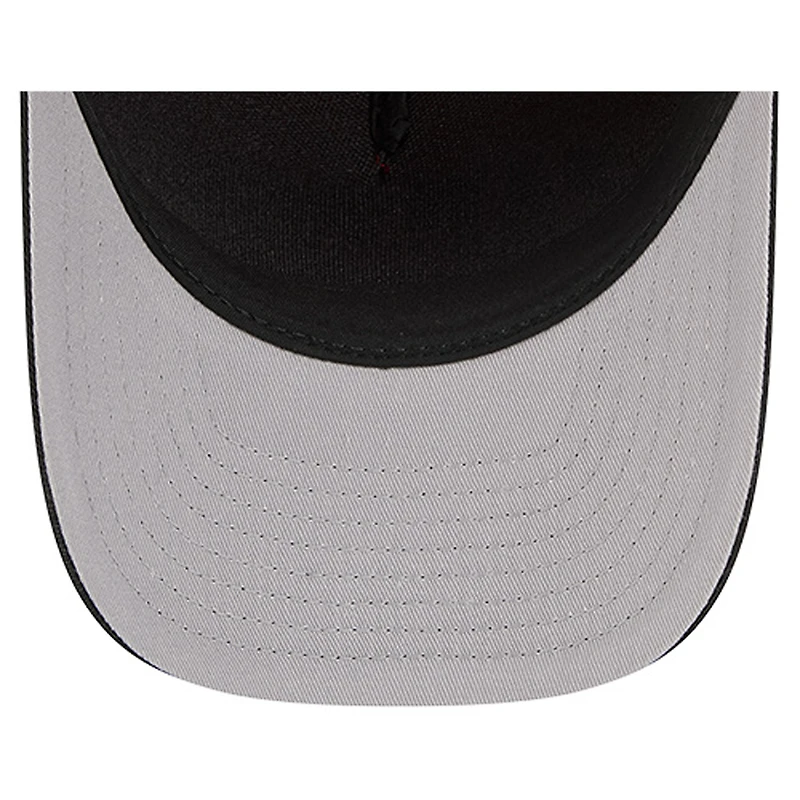 Casquette ajustable New Era rouge/noire Toronto Raptors Arch 9FORTY M-Crown A-Frame pour homme