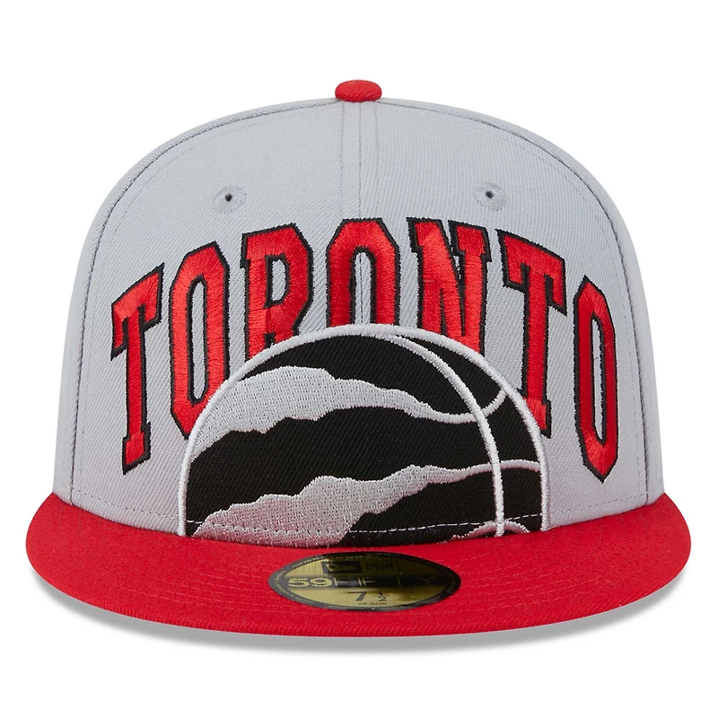 Casquette ajustée 59FIFTY Tip-Off des Raptors de Toronto New Era rouge pour hommes